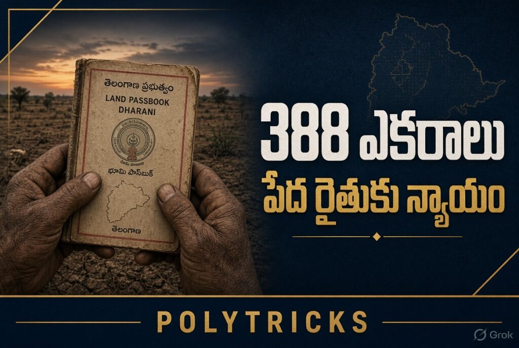 ఎర్రవల్లి 388 ఎకరాలు — పేద రైతుకు న్యాయం | Polytricks